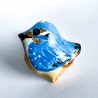 Baby Kingfisher Ceramic Pin