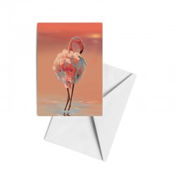 Original Flamingo Greeting Card