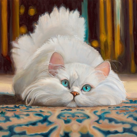 White Cat, Giclée Print