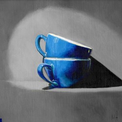 Resting Pair, Oil Painting
