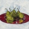 Red Plate, Oil Painting